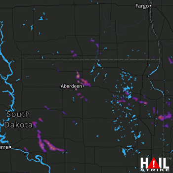Hail Map Montevideo, MN 06-04-2019