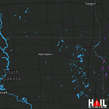 Hail Map Webster, SD 10-11-2020