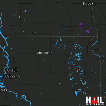 Hail Map Hankinson, ND 06-10-2021