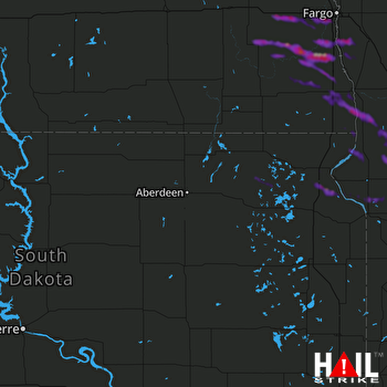 Hail Map Morris, MN 07-28-2021
