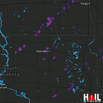 Hail Map De Smet, SD 09-19-2017