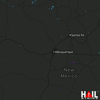Hail Map ALBUQUERQUE 09-10-2019