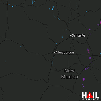 Hail Map Anton Chico, NM 08-07-2017
