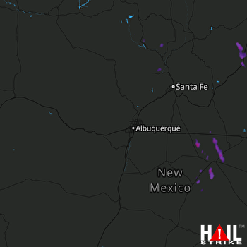 Hail Map ALBUQUERQUE 08-08-2017