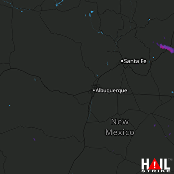 Hail Map ALBUQUERQUE 08-10-2017