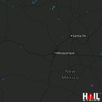 Hail Map ALBUQUERQUE 08-14-2017