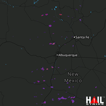 Hail Map Belen, NM 10-05-2017