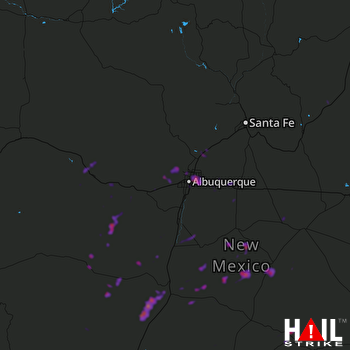 Hail Map Albuquerque, NM 05-21-2018
