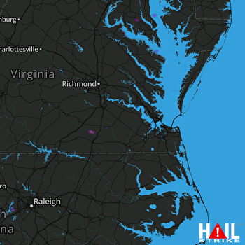 Hail Map Jarratt, VA 04-15-2019