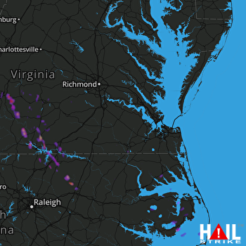 Hail Map Warrenton, NC 05-11-2017