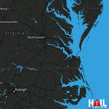 Hail Map Keysville, VA 06-22-2018