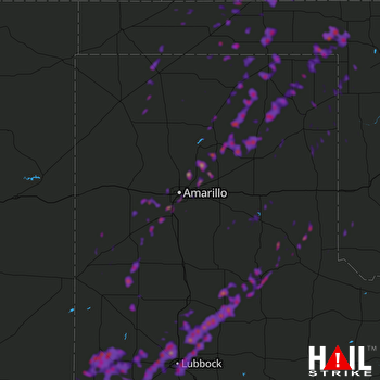 Hail Map Lubbock, TX 05-23-2019