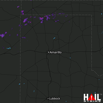 Hail Map Stratford, TX 07-22-2019