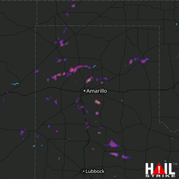 Hail Map Cedar Hill, TX 09-19-2019