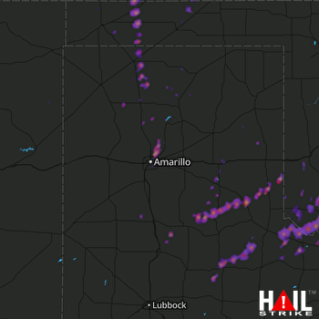 Hail Map Liberal, KS 05-10-2017