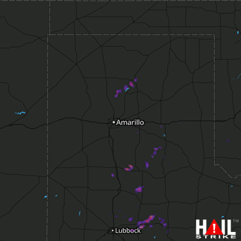 Hail Map Liberal, KS 05-14-2017