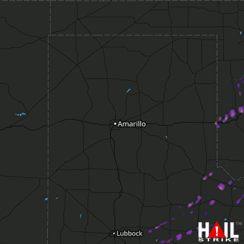 Hail Map Elk City, OK 10-21-2017