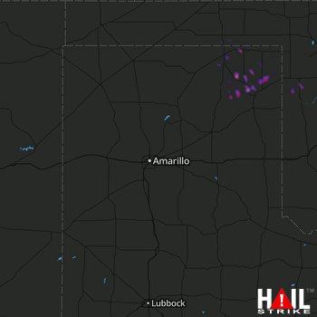 Hail Map Booker, TX 03-19-2018