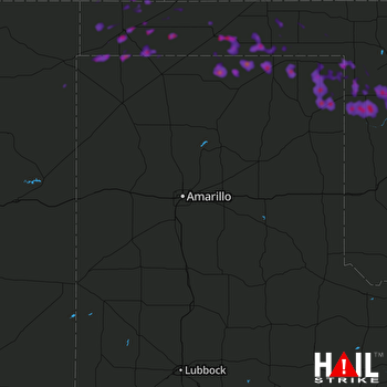 Hail Map Guymon, OK 05-31-2018