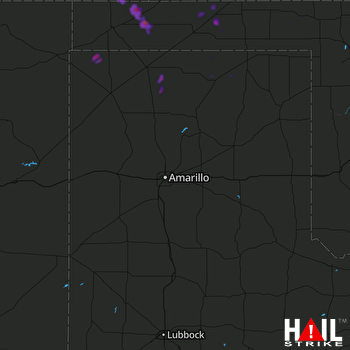 Hail Map AMARILLO 06-20-2018