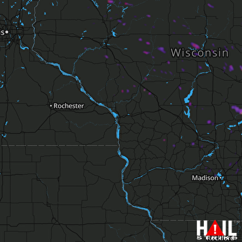 Hail Map Franklin, WI 08-07-2019