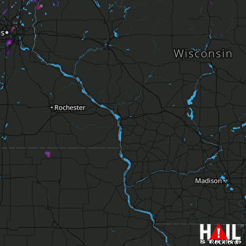 Hail Map Eden Prairie, MN 07-06-2020