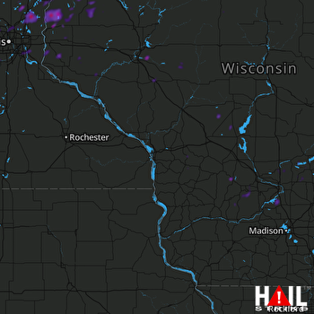 Hail Map Forest Lake, MN 07-19-2020