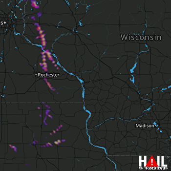 Hail Map New Richmond, WI 05-15-2021