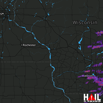 Hail Map Madison, WI 09-07-2021