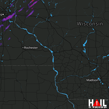 Hail Map Barron, WI 09-17-2021