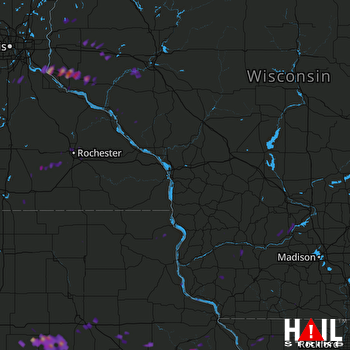 Hail Map Marion, IA 04-16-2017