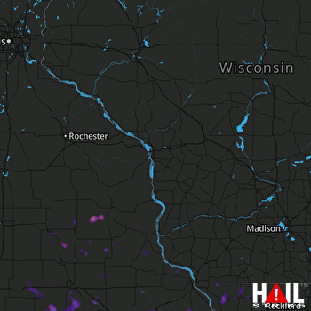 Hail Map Mount Carroll, IL 07-22-2017