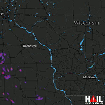 Hail Map Mason City, IA 06-09-2018