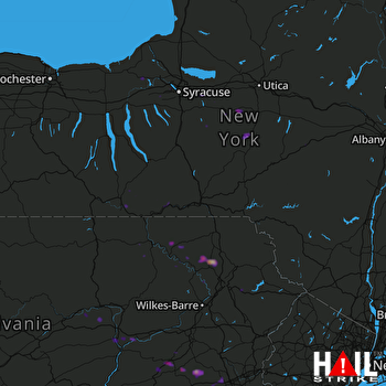 Hail Map Orwigsburg, PA 07-24-2017