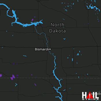 Hail Map BISMARCK 07-04-2020