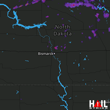 Hail Map Minot, ND 07-17-2020