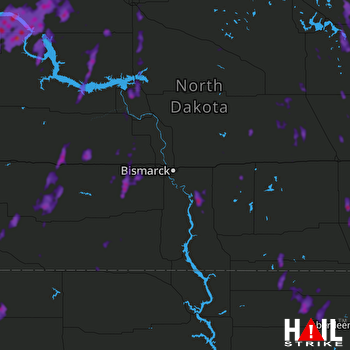 Hail Map Valley City, ND 06-11-2021