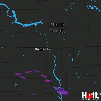 Hail Map Mobridge, SD 07-26-2021