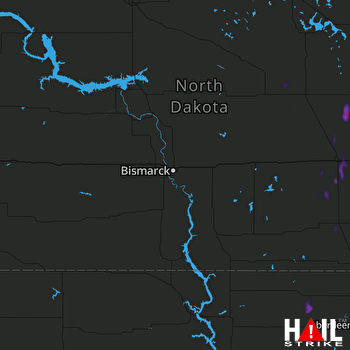 Hail Map BISMARCK 09-30-2021