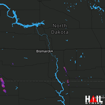 Hail Map Linton, ND 08-11-2017