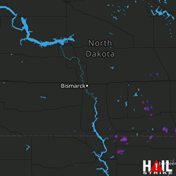 Hail Map Ellendale, ND 07-06-2018