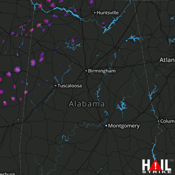 Hail Map Florence, AL 03-29-2020