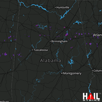Hail Map Attalla, AL 05-30-2017