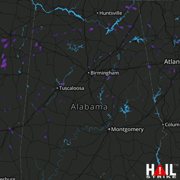 Hail Map Gardendale, AL 09-05-2017