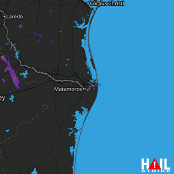 Hail Map BROWNSVILLE 04-04-2018