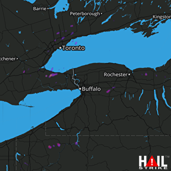 Hail Map Attica, NY 06-26-2017