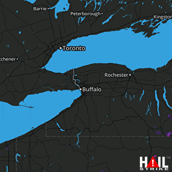 Hail Map Waverly, NY 08-21-2017