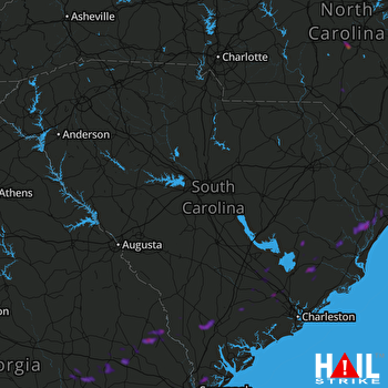 Hail Map Summerville, SC 08-14-2018