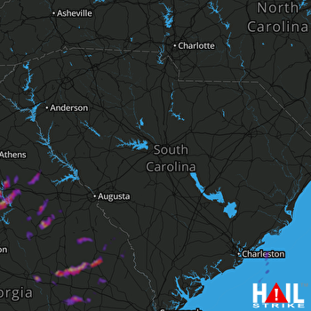 Hail Map Eatonton, GA 04-23-2018