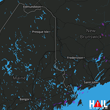 Hail Map Machias, ME 08-13-2017